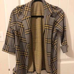 Plaid Blazer